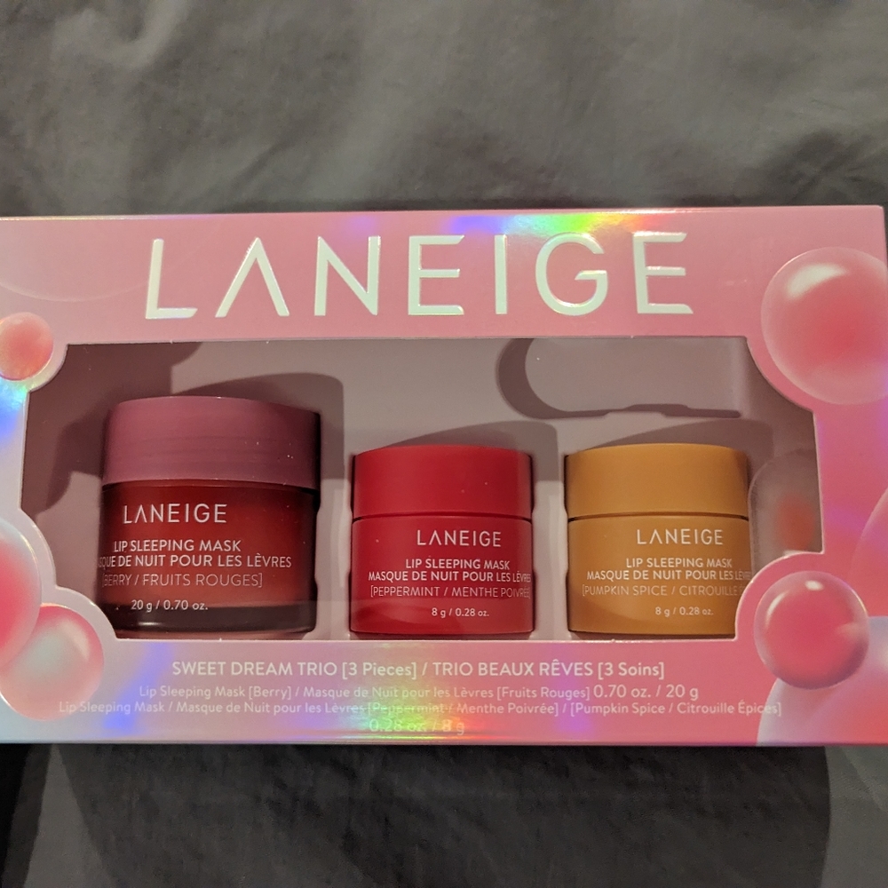 NWT Laneige lip mask trio